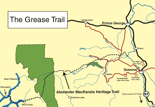Grease Trail Map