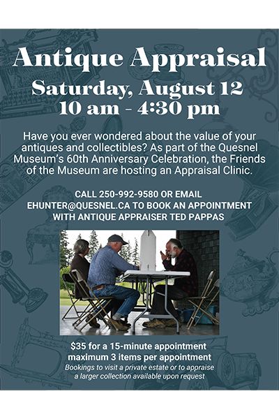 Poster for Antique Appraisals August 12 2023