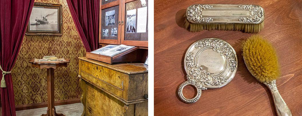 Titanic artifacts and old furniture