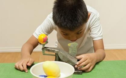 Kid with simple machine