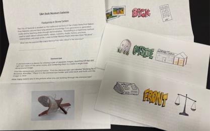 question sheets for the Amazing Quesnel Museum Race